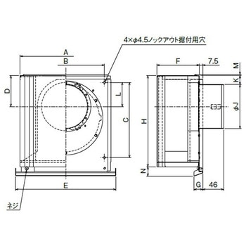 SUS製 防音形スクエアフード 網5M 不燃・耐湿タイプ・ワイド水切タイプ - メルコエアテクノロジー(旧:メルコエアテック)