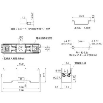 [ ヒューズホルダー(横型連結) EA940DLシリーズ エスコ