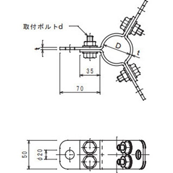 支線取付金物 - 大阪避雷針工業(OHK)