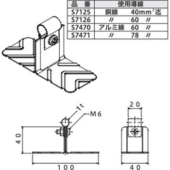 アルミ線取付金物 大阪避雷針工業(OHK)