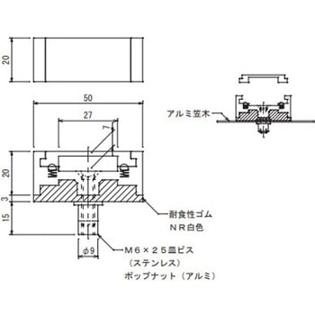 アルミ導帯取付金物 大阪避雷針工業(OHK)