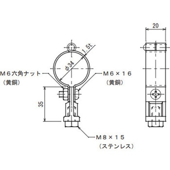 ビニル管取付金物 大阪避雷針工業(OHK)