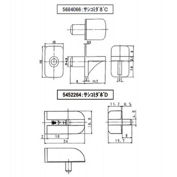 サシコミダボ部品 INAX(LIXIL)