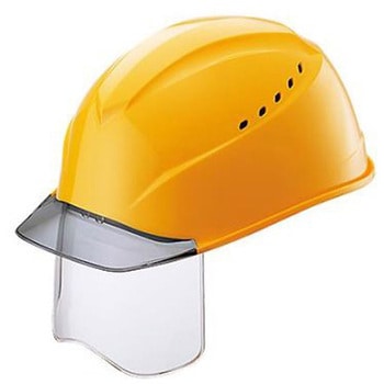 ヘルメット(エアライトS/シールド・通気孔付) EA998BBシリーズ エスコ