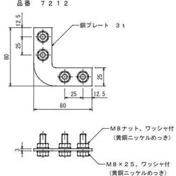 銅帯L型継手 - 大阪避雷針工業(OHK)