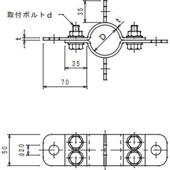 支線取付金物 - 大阪避雷針工業(OHK)