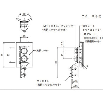 支持管用接続端子 大阪避雷針工業(OHK)