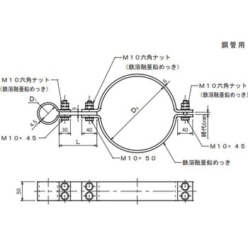 支持管取付金物 大阪避雷針工業(OHK)