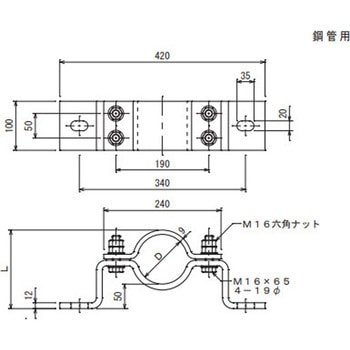 支持管取付金物 大阪避雷針工業(OHK)