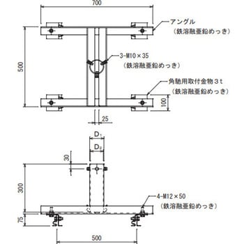 支持管取付台 大阪避雷針工業(OHK)