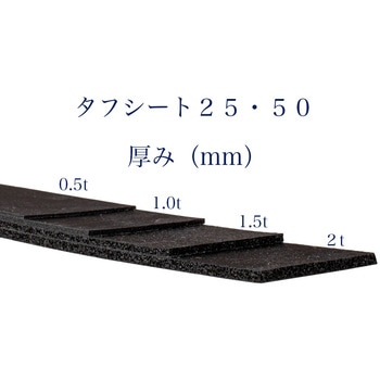 EPDMスポンジゴムシート粘着なし【ゴムシート代替用：タフロングタフシート50】 岡安ゴム