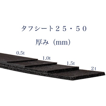 EPDMスポンジゴムシート粘着テープ付き【ゴムシート代替用：タフロングタフシート50】 岡安ゴム
