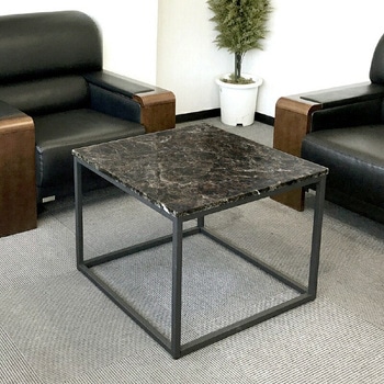 大理石調サイドテーブル(正方形) - アーバン