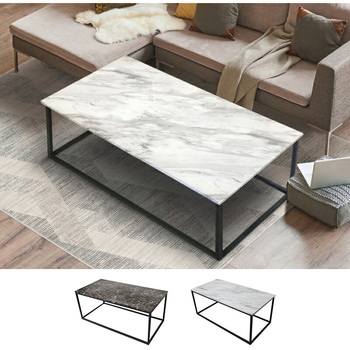 大理石調センターテーブル(長方形) アーバン