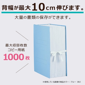 のびーるファイル<エスヤード>紐付ブルー - セキセイ
