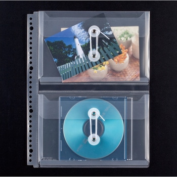 取説ホルダー補充用フタ付ポケット二段 セキセイ