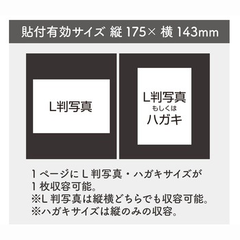 アルバム ドット糊黒台紙 - セキセイ