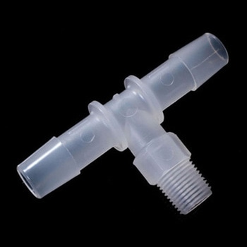 PP 1/8-27NPTオスネジ付きT型アダプター アイシス