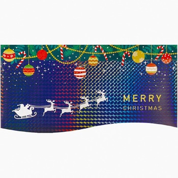 かんたんロール幕(ホログラム加工)キラキラ光る!クリスマス アルファ[販促]