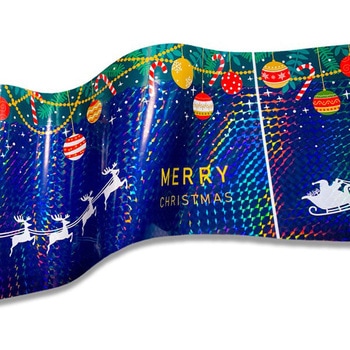 かんたんロール幕(ホログラム加工)キラキラ光る!クリスマス アルファ[販促]
