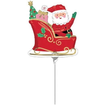 ポップバルーン(AG9ミニSHPスターリーナイトサンタ)ブローイングタイプ アルファ[販促]