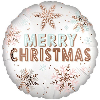 ポップバルーン(AG17インチサテンクリスマスウィンターワンダーランド) アルファ[販促]