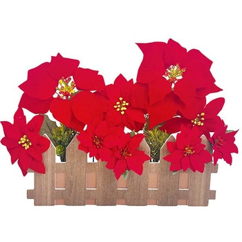 ポインセチア垣根スタンド - アルファ[販促]