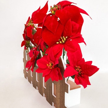 ポインセチア垣根スタンド - アルファ[販促]