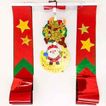 星空クリスマスプリーツ2連ペナント アルファ[販促]