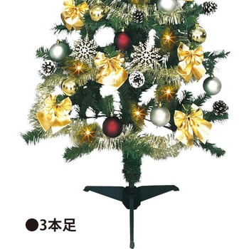 150cmゴールドクリスマスツリーセット アルファ[販促]