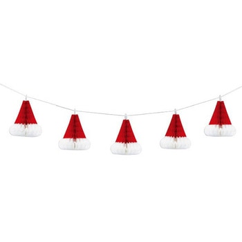 ハニカムサンタハットガーランド アルファ[販促]