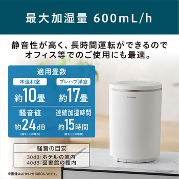 AHM-MHU60A-H 丸洗いスチーム式加湿器 1台 アイリスオーヤマ 【通販