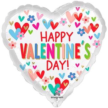 ポップバルーン(AG17インチ ハートアンドデイジー) - アルファ[販促]