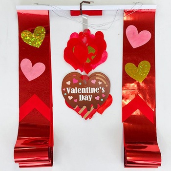 ハートチョコプリーツ2連ペナント アルファ[販促]