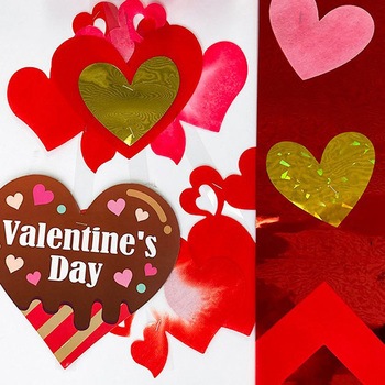 ハートチョコプリーツ2連ペナント アルファ[販促]