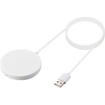 ワイヤレス充電器 5W マグネット内蔵 卓上 ケーブル一体型 iPhone Airpods 1m エレコム