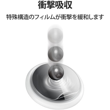 AirTag用 フィルム 耐衝撃 傷リペア 両面 光沢 2セット フルカバー 指紋防止 エレコム