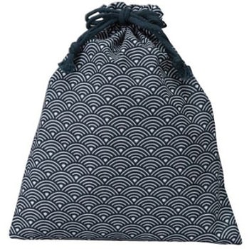 和風柄巾着(青海波)1箱(500枚入) VNシリーズ サンワ