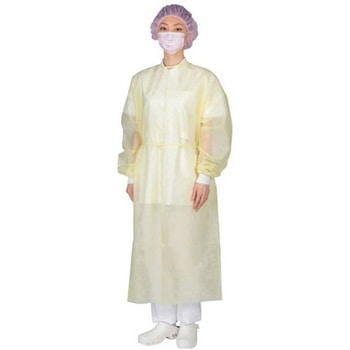 アルファアイソレーションガウン 1セット(10枚/袋×10袋) 日昭産業