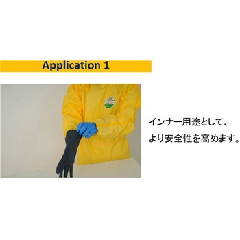 ケムシールドプロ02(CHEM SHIELD PRO 02)ニトリルグローブ 原田産業