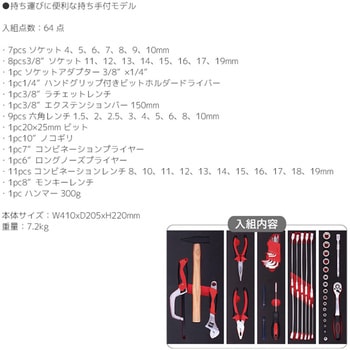 BIGRED 工具セット(64点) BIG RED