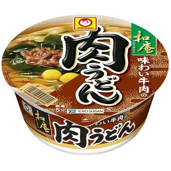 和庵 味わい牛肉の肉うどん 1ケース(80g×12個) 東洋水産(マル