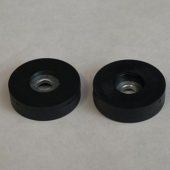 ゴムコートマグネット 皿ねじ用 超強力ネオジム磁石 22，34，43Φ 3種類 杉原産業