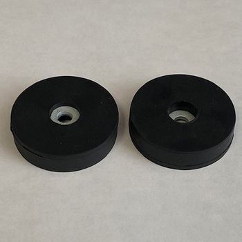 ゴムコートマグネット 皿ねじ用 超強力ネオジム磁石 22，34，43Φ 3種類 杉原産業