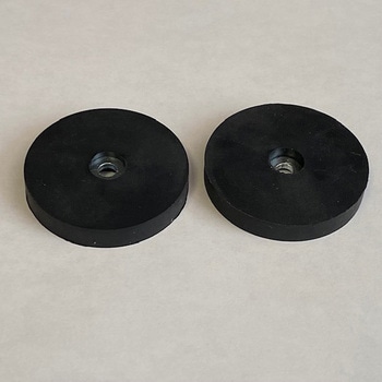 ゴムコートマグネット 皿ねじ用 超強力ネオジム磁石 22，34，43Φ 3種類 杉原産業