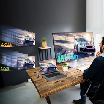 USB-C フレキシブルポート搭載 4K144Hz HDMI 8-in-1 スリムマルチハブ j5 create