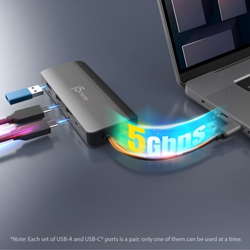 USB-C フレキシブルポート搭載 4K144Hz HDMI 8-in-1 スリムマルチハブ j5 create