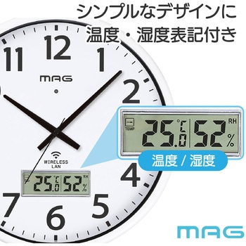 無線LAN掛時計 MAG(ノア精密)