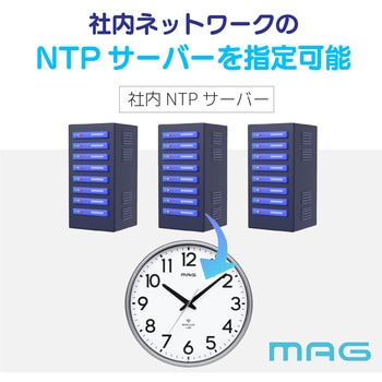 無線LAN掛時計 MAG(ノア精密)