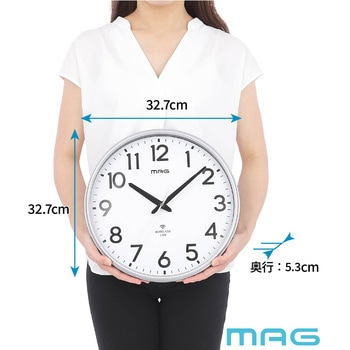 無線LAN掛時計 MAG(ノア精密)